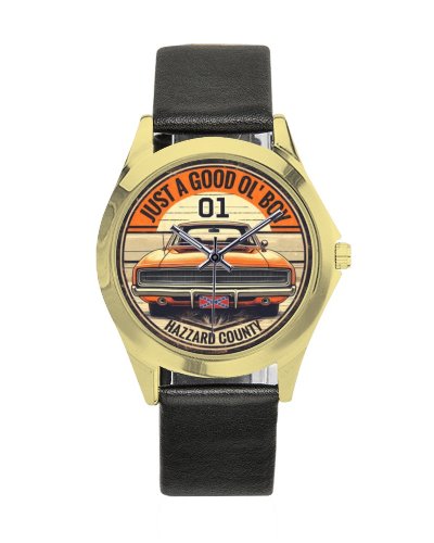 Just a Good Ol' Boy Dukes of Hazzard leather band wrist watch